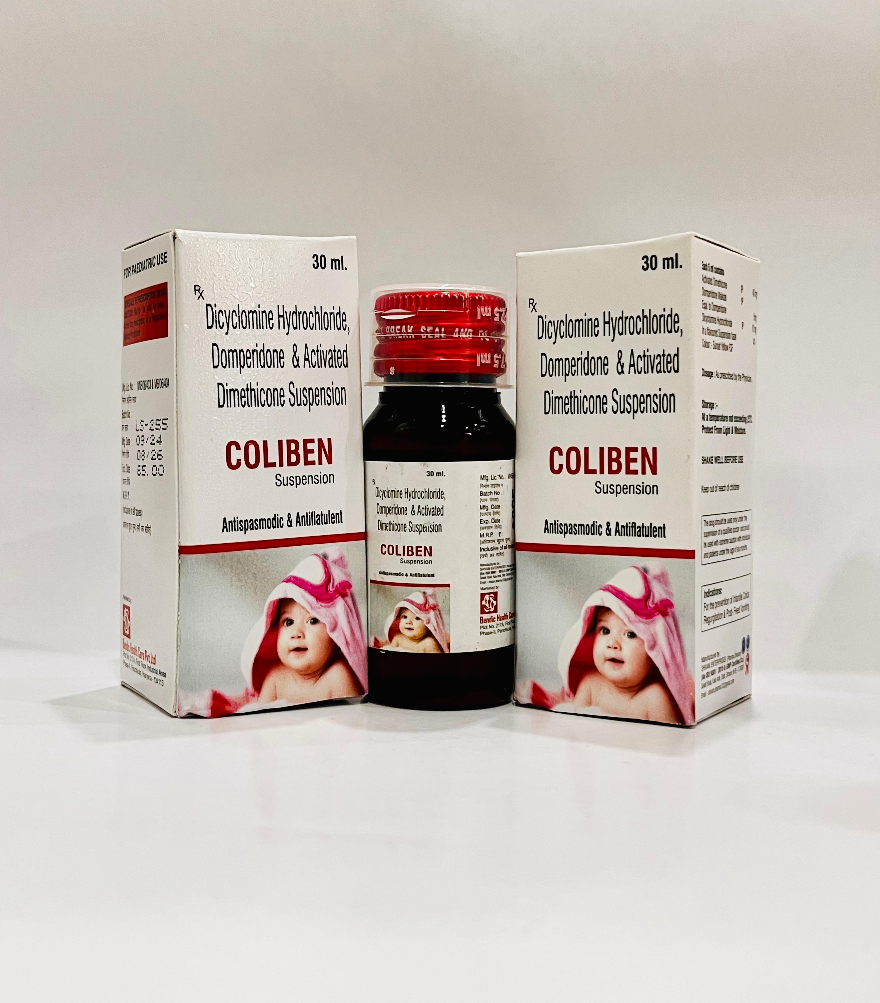 Pharma Dicyclomine Hydrochloride, Domperidone & Acitvated Dimethicone Suspension