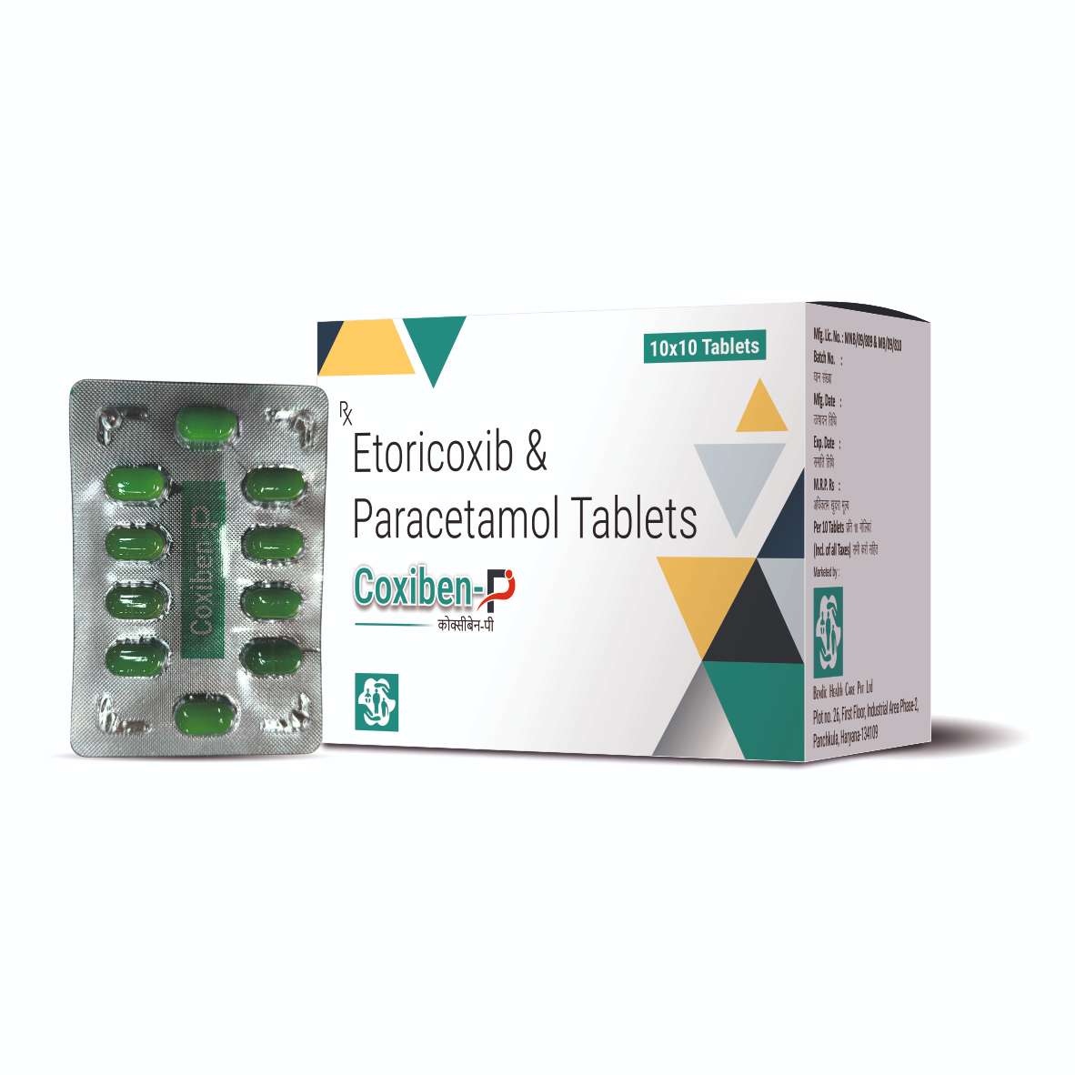 Etoricoxib and Paracetamol Tablets