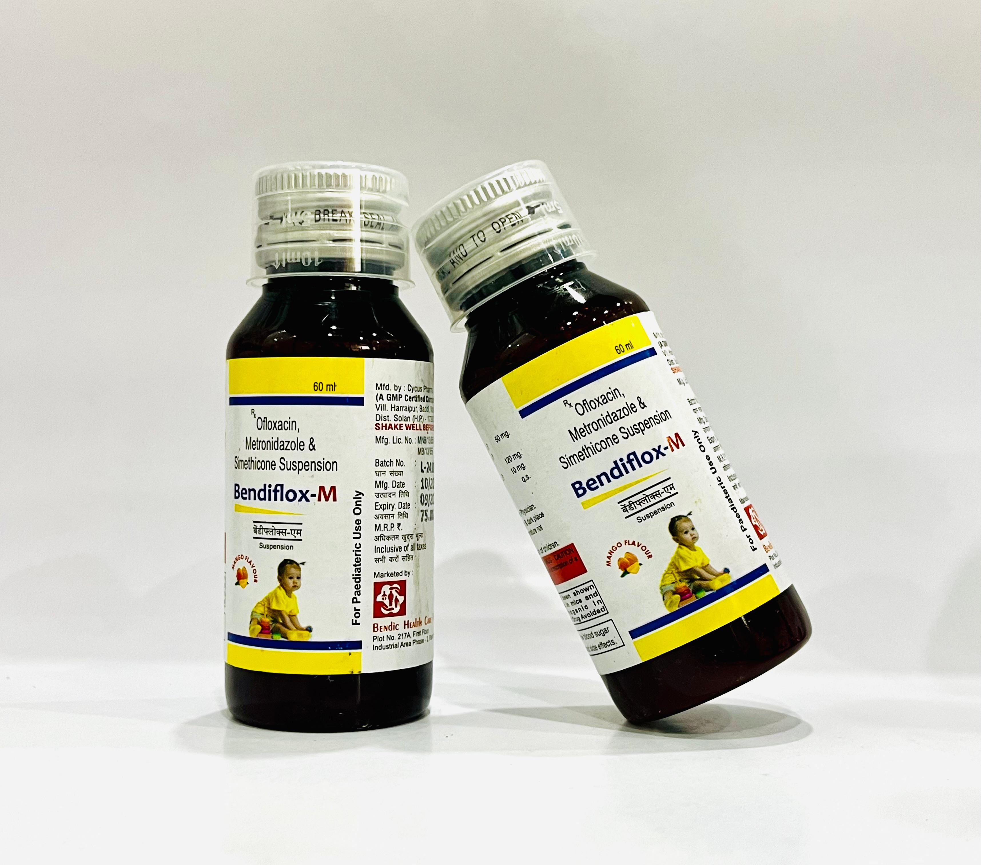 Ofloxacin, Metronidazole & Simethicone Suspension