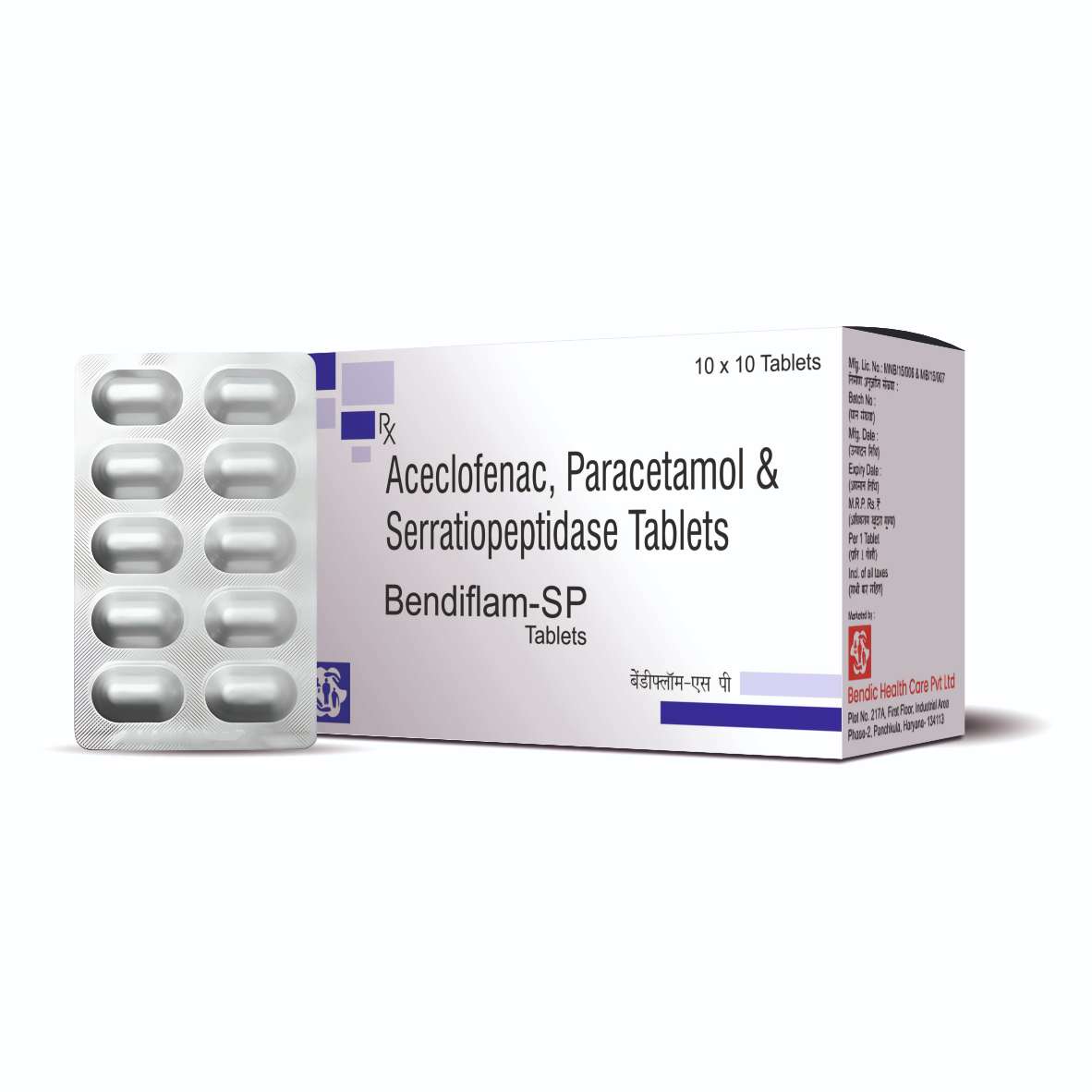 Pharma Aceclofenac, Paracetamol, and Serratiopeptidase Tablets