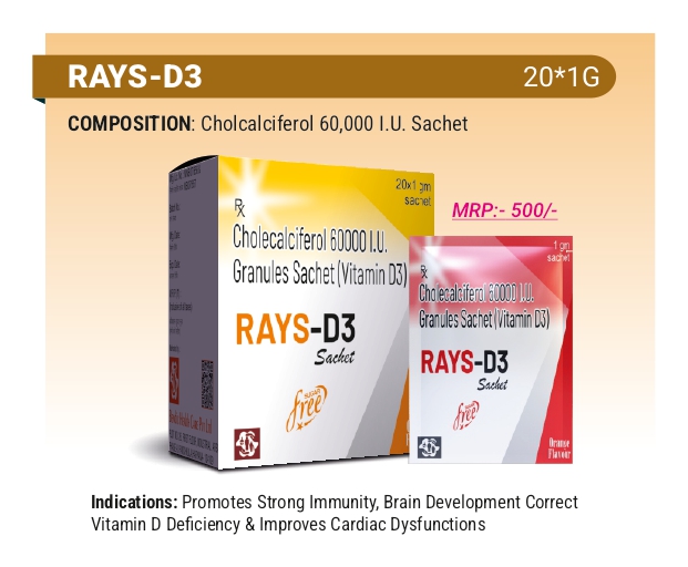 Cholcalciferol 60000 I.U. Granules Sachet (Vitamin D3)