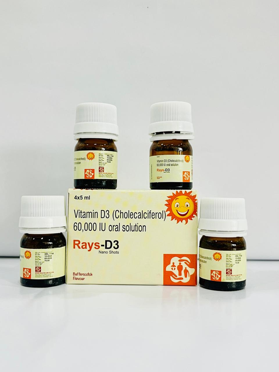 Pharma Vitamin D3 (Cholecalciferol) 60,000 IU Oral Suspension