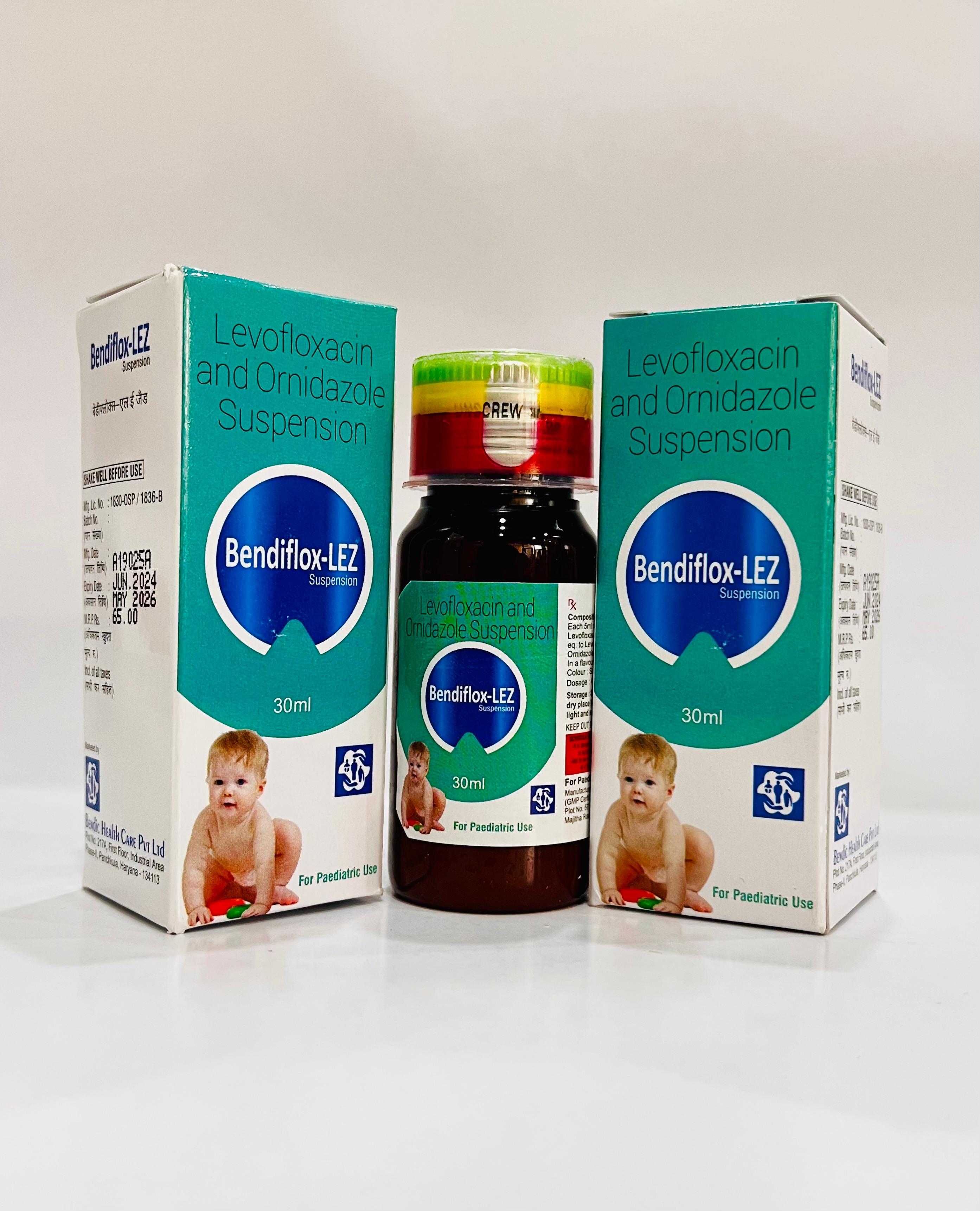 Pharma Levofloxacin and Ornidazole Suspension