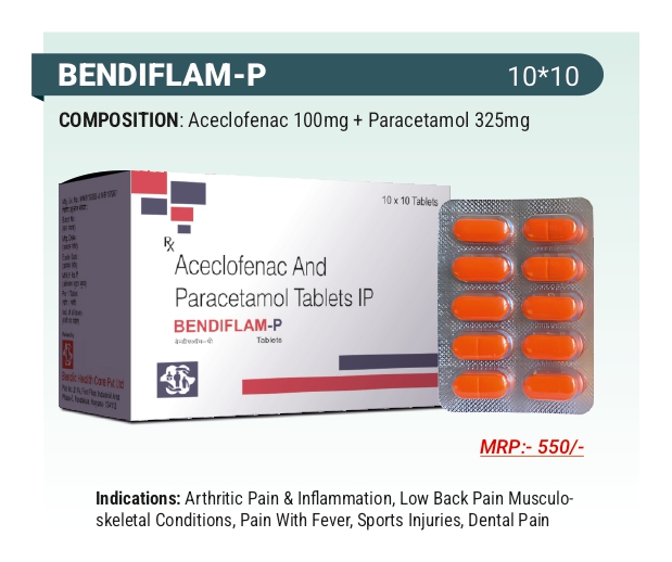 Aceclofenac & Paracetamol Tablets