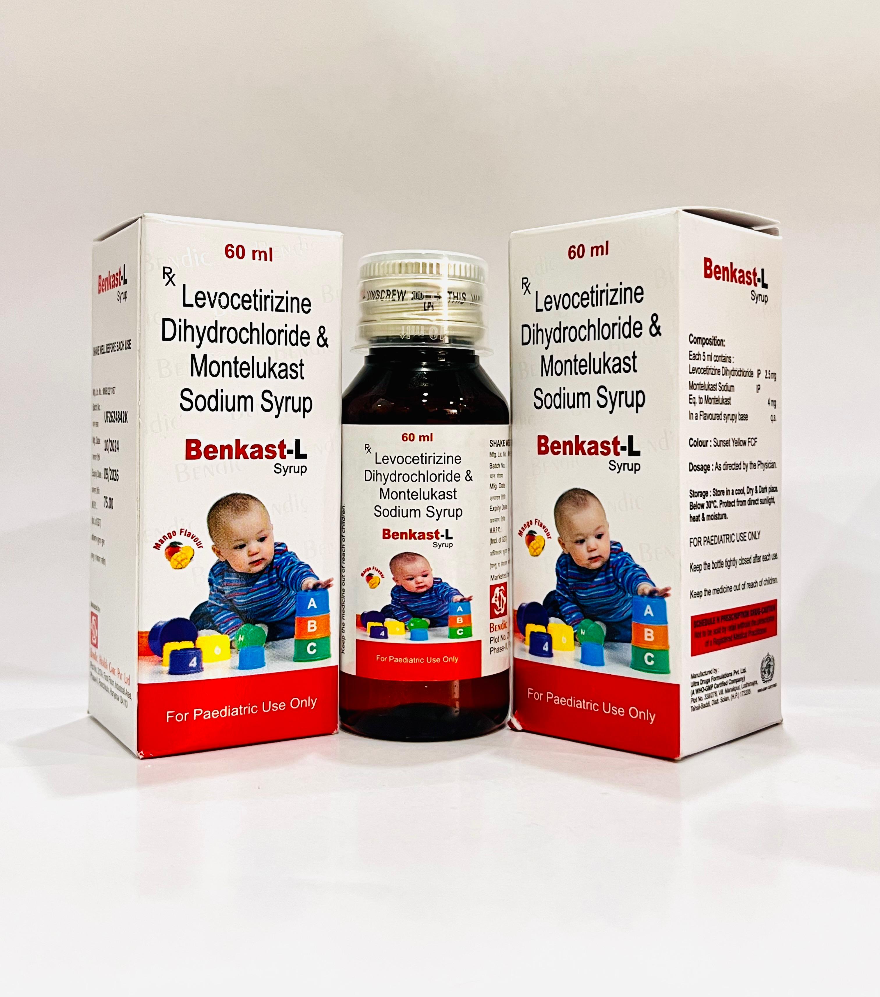 Pharma Levocetirizine Dihydrochloride & Montelukast Sodium Syrup