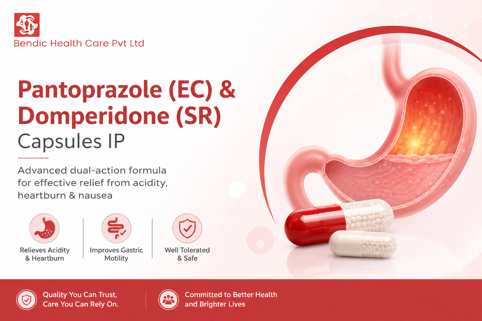 Pharma Pantoprazole (EC) & Domperidone (SR) Capsules IP